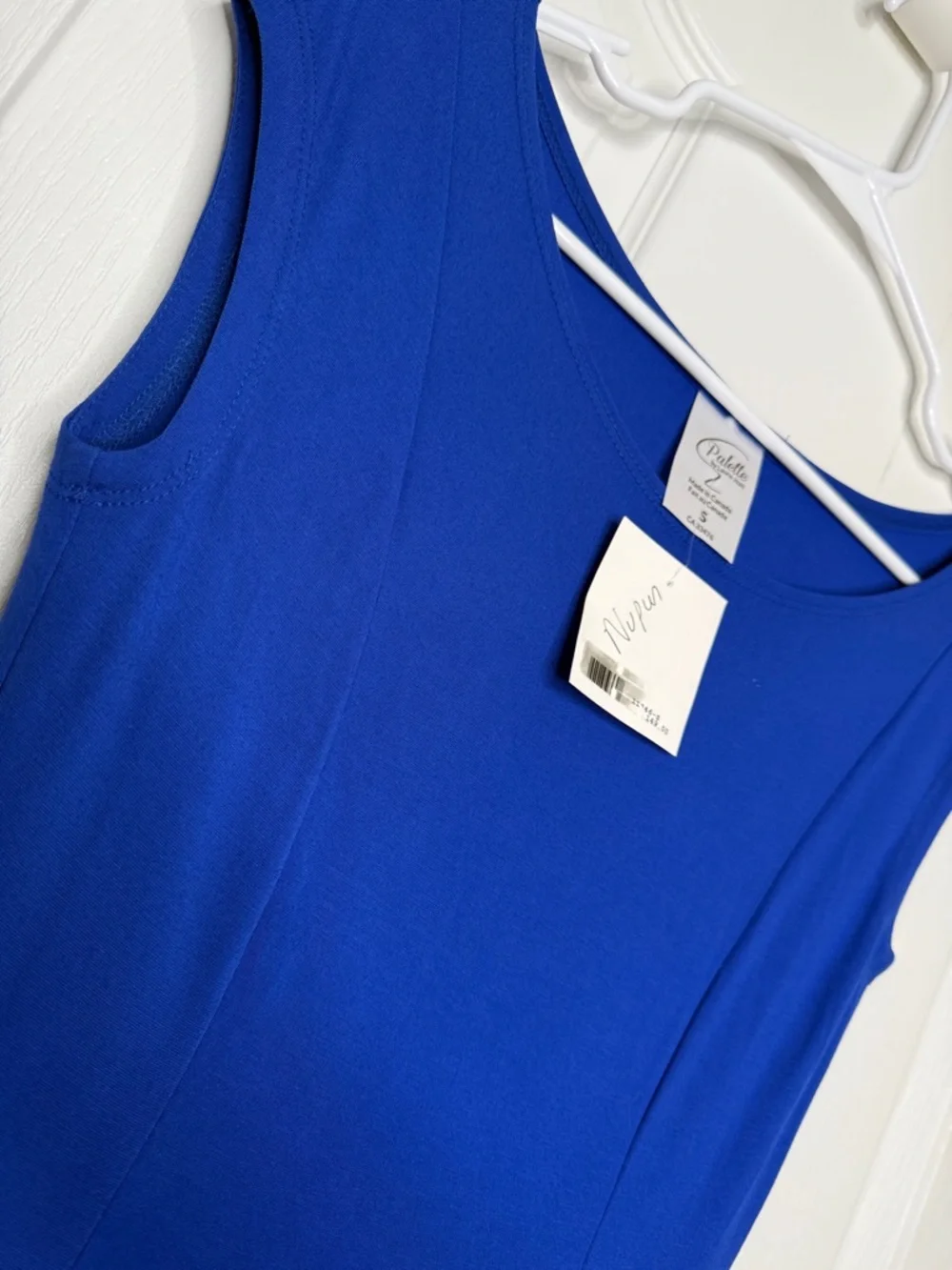 🇨🇦 Palette Ewa Blue A- line swing dress with pockets - Picture 6 of 10